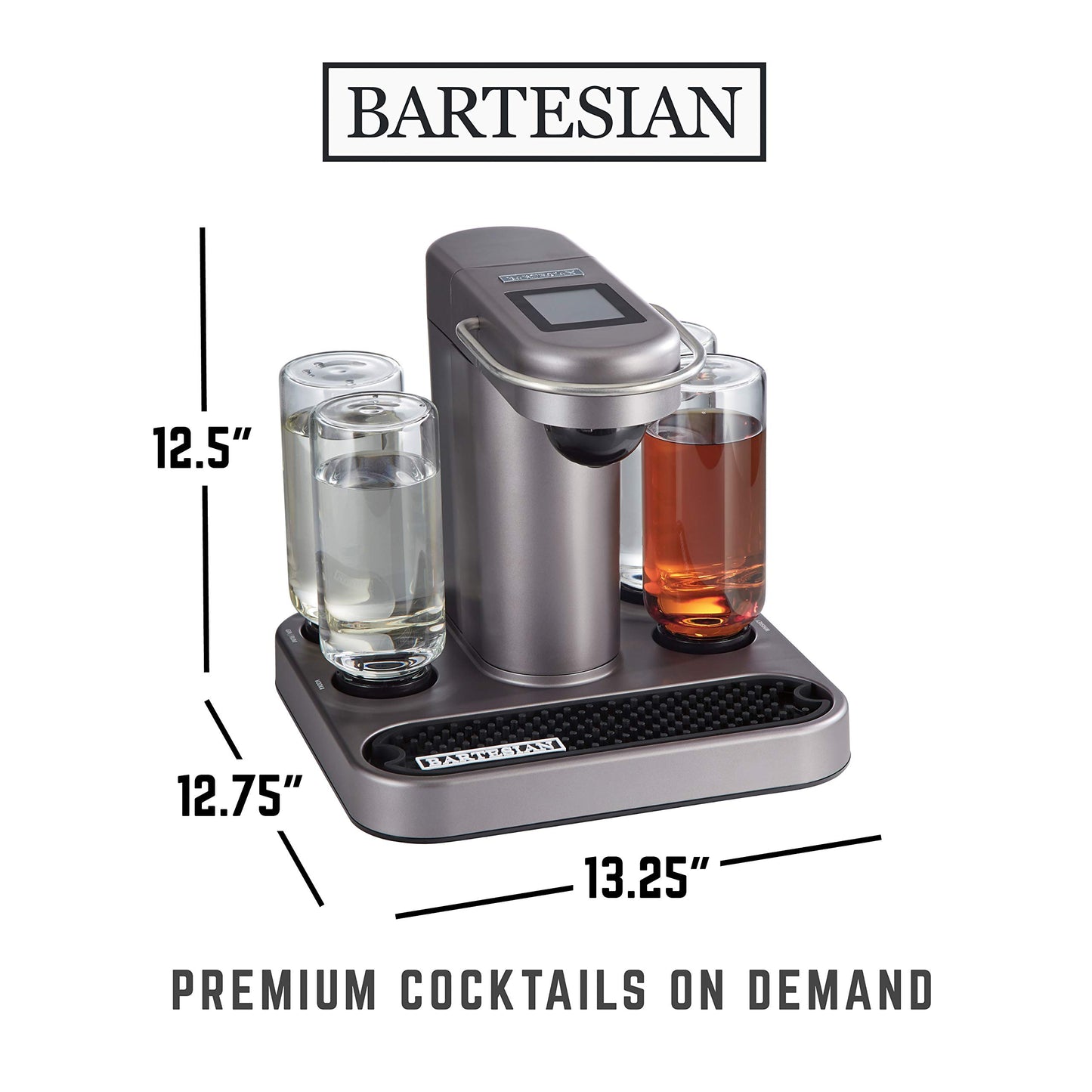 Bartesian Premium Cocktail & Margarita Machine, Push-Button Operation, Easy-Clean Home Bar System