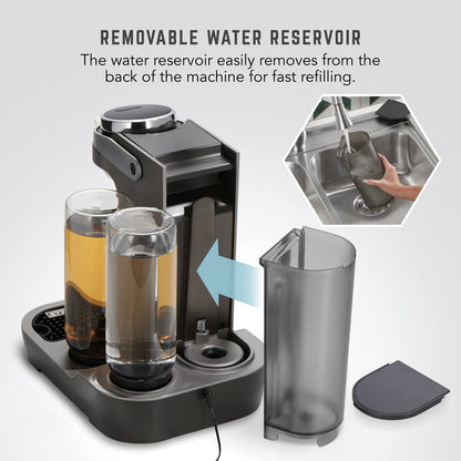 Bartesian Duet Cocktail Machine & Margarita Maker, 2-Bottle Automatic Home Bartender Mixer