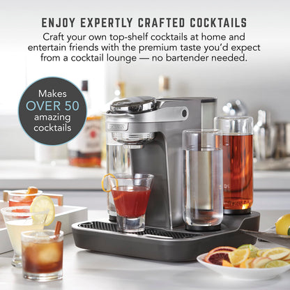 Bartesian Professional Cocktail Machine, 5-Bottle High Capacity Mixer for Parties & Entertaining