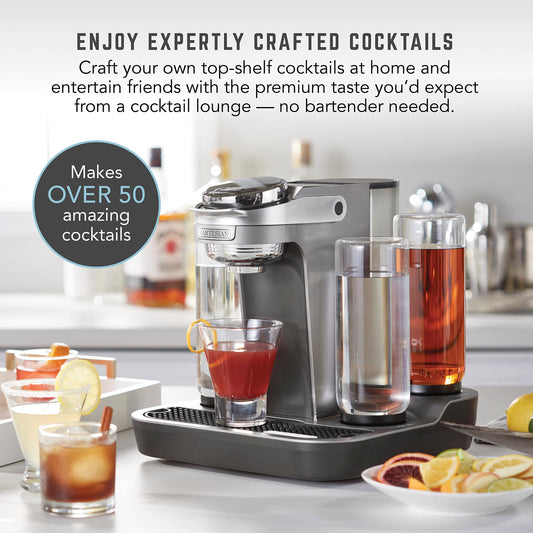 Bartesian Professional Cocktail Machine, 5-Bottle High Capacity Mixer for Parties & Entertaining
